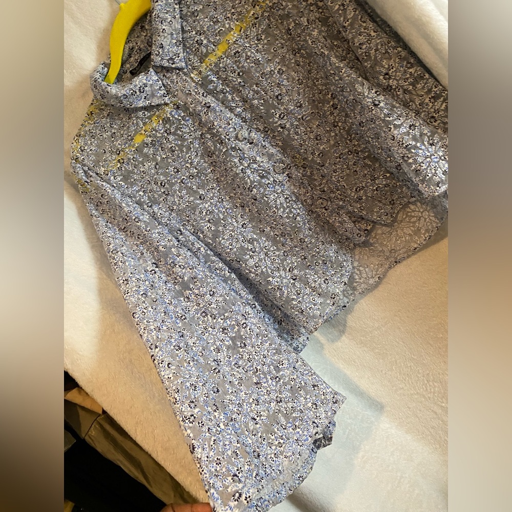 Zara OS see through blouse
